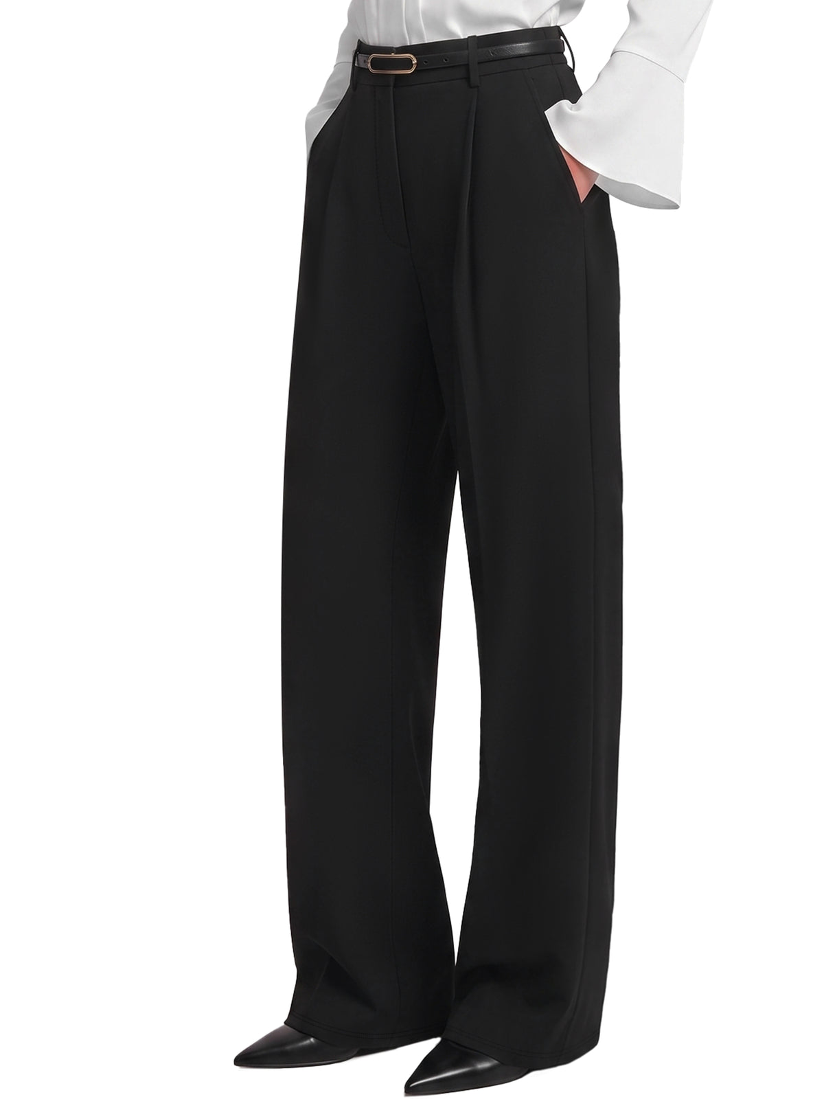 Sunzel Women's Wide Leg Dress Pants with Pockets Business Casual Trousers