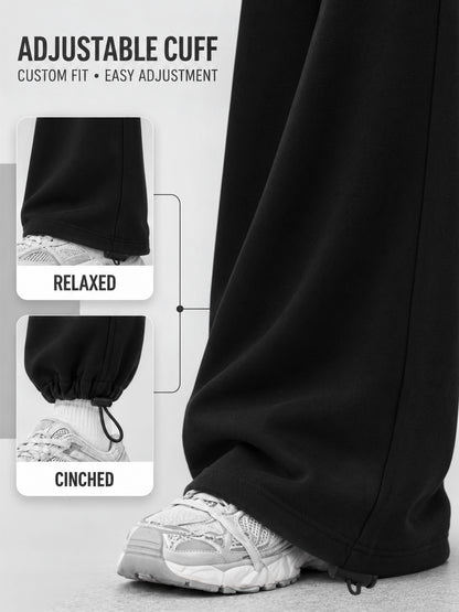 Sunzel Women's Two Piece Sweat Set Cropped Zip-Up Hoodie and Wide-Leg Pants