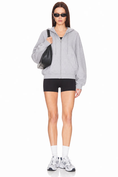 Sunzel Women's Oversized Zip Up Hoodie Sweatshirt, Drawstring Full Zip Hooded Jacket, Long Sleeve Casual Fall Outerwear with Pockets
