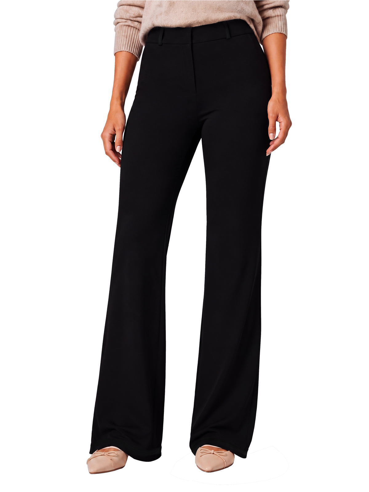Sunzel Womens Mini Flare Dress Pants Hidden Butt Scrunch Work Trouser