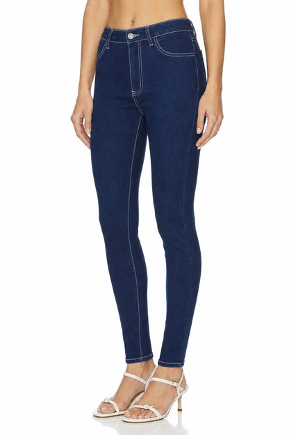 Sunzel Womens Skinny Jeans High Waisted Stretch Denim Pants, Dark Wash Slim Fit Ankle Jeans with Pockets Casual Fall Denim