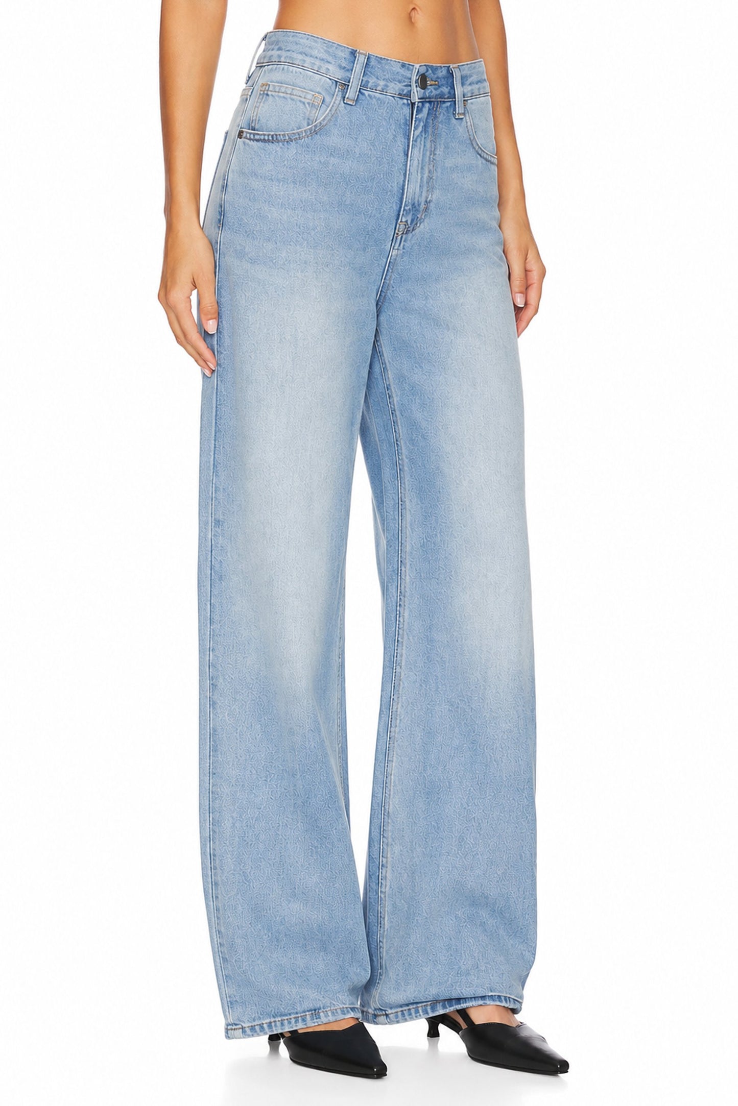 Sunzel Womens Baggy Wide Leg Jeans Low Rise Loose Fit Denim Pants, Light Wash Full Length Y2K Streetwear Jeans with Pockets