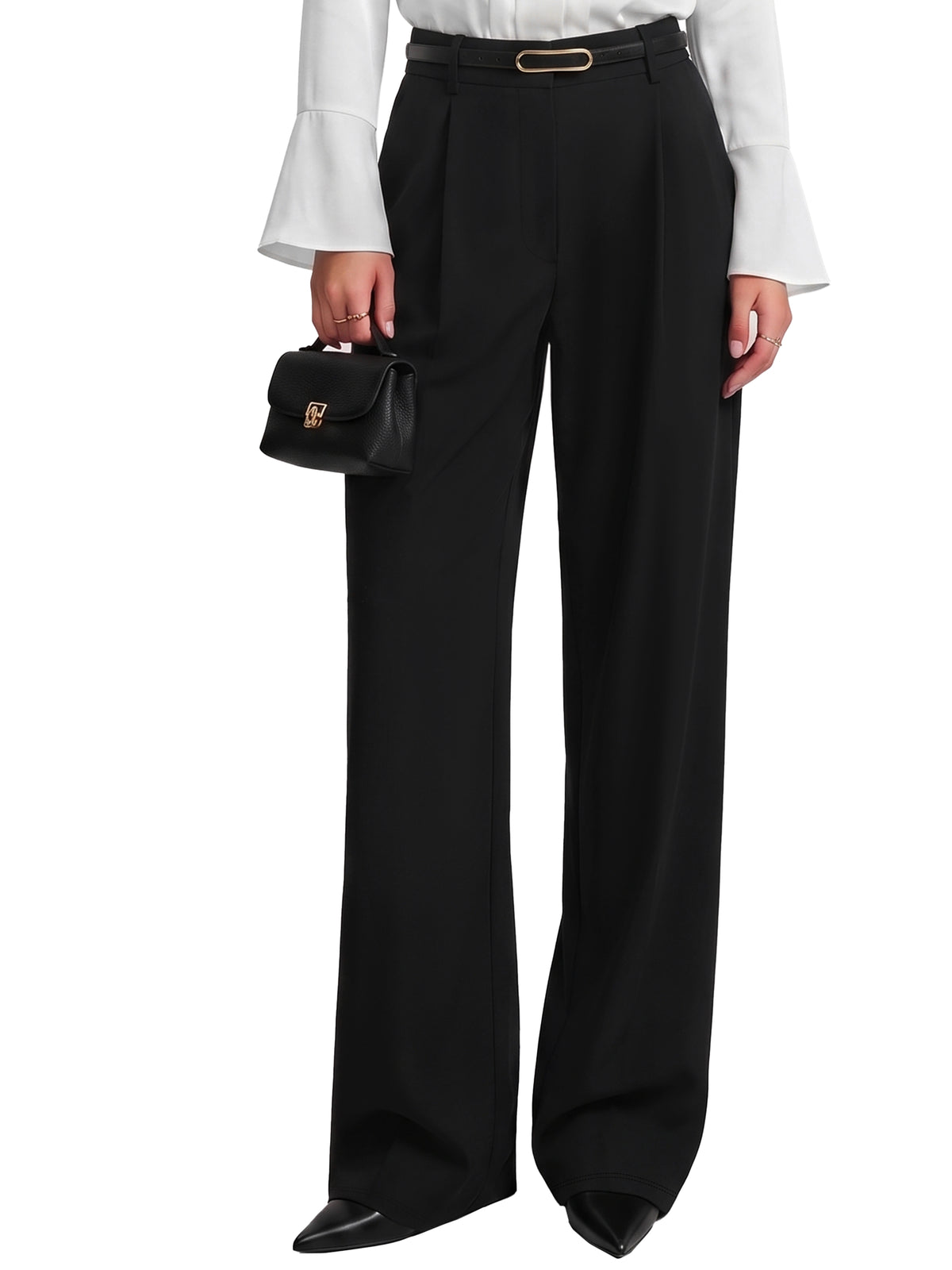 Sunzel Women's Wide Leg Dress Pants with Pockets Business Casual Trousers