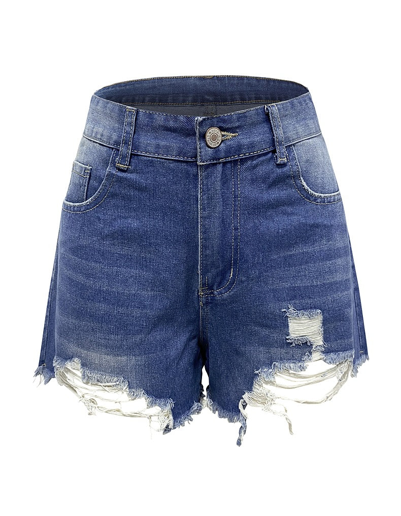 Sunzel Womens Denim Shorts High Waisted Ripped Jean Shorts Distressed Cut Off Smoothing Summer Casual Beach Vacation Shorts