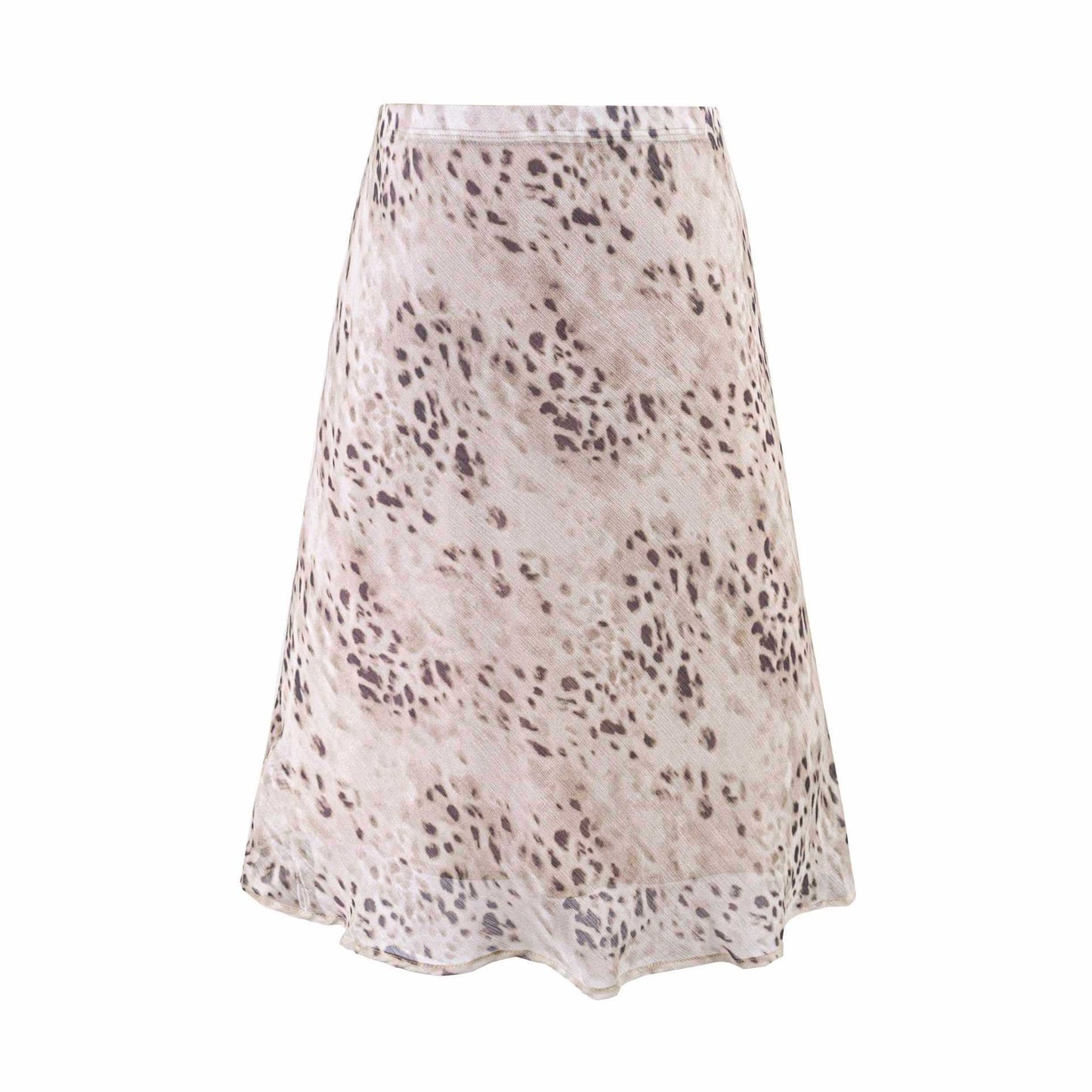 Sunzel Womens Leopard Midi Skirt High Waisted Bodycon Pencil Skirt Sheer Overlay Smoothing Fall Winter Going Out Party Skirt