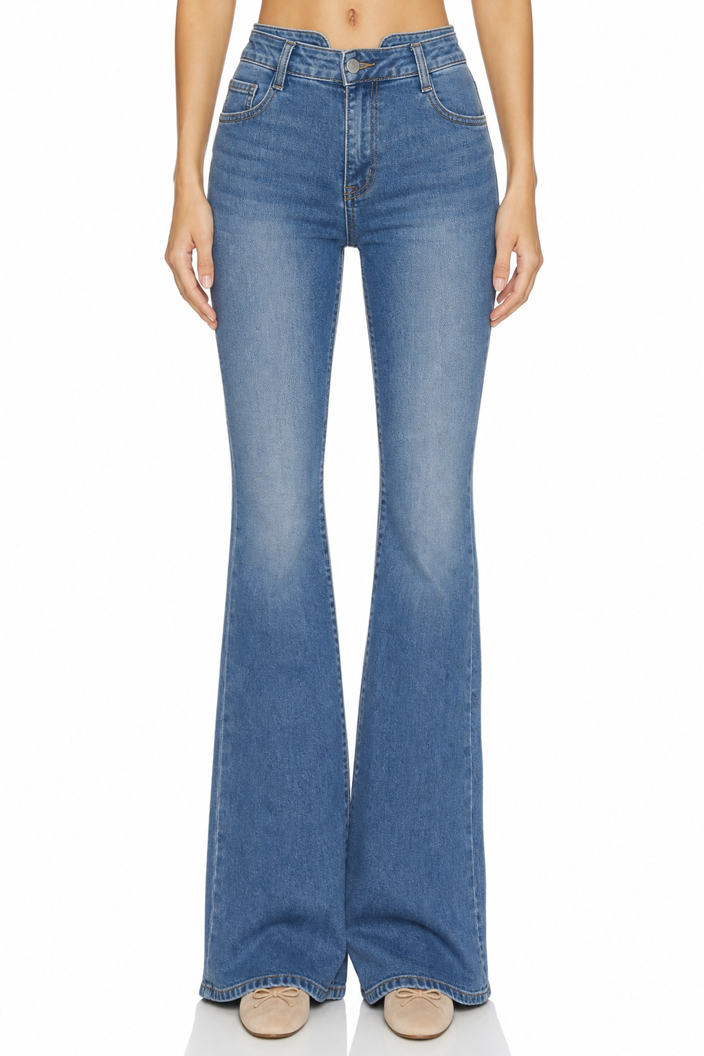 Sunzel Womens High Waisted Flare Jeans Stretch Denim Pants Bootcut Slim Fit Casual Going Out Jeans with Pockets
