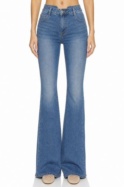 Sunzel Womens High Waisted Flare Jeans Stretch Denim Pants Bootcut Slim Fit Casual Going Out Jeans with Pockets