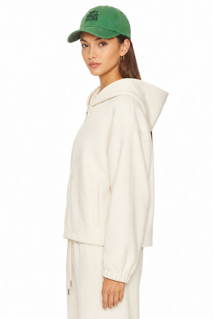 Sunzel Womens 2 Piece Lounge Set Zip Up Hoodie Wide Leg Sweatpants, Hooded Jacket and Drawstring Pants Matching Sweatsuit for Fall Winter Casual Travel Outfits