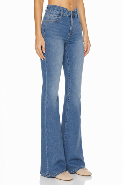 Sunzel Womens High Waisted Flare Jeans Stretch Denim Pants Bootcut Slim Fit Casual Going Out Jeans with Pockets