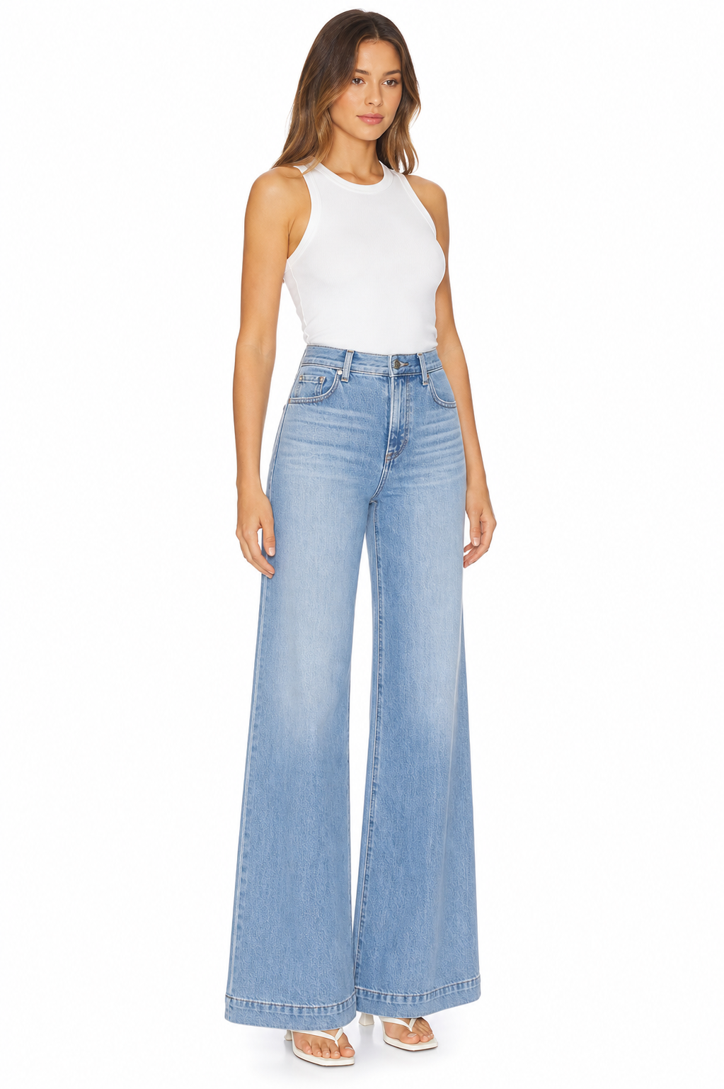 Sunzel Womens Wide Leg Jeans High Waisted Denim Pants Loose Fit Pocket Smoothing Casual Vintage Fall Winter Travel Jeans
