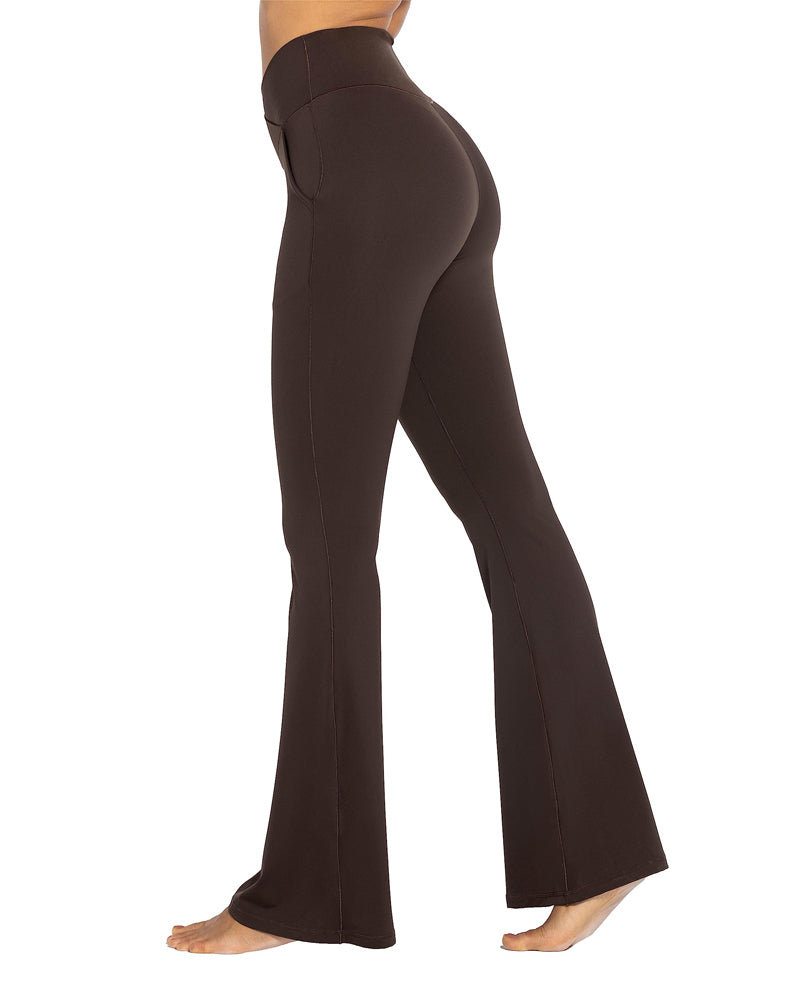 Buy Sunzel Flare Leggings, Crossover Yoga Pants with Tummy Control,  High-Waisted and Wide Leg Online at desertcartCyprus