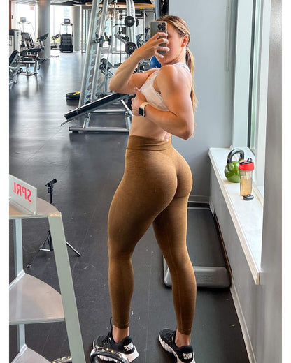 High-waisted Seamless Workout Leggings