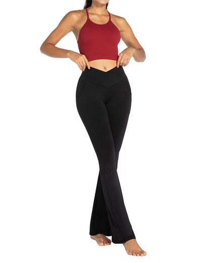 30'' Flare Leggings for Women with Pockets