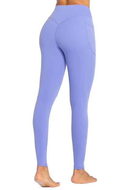 No Front Seam Workout Leggings for Women with Pockets