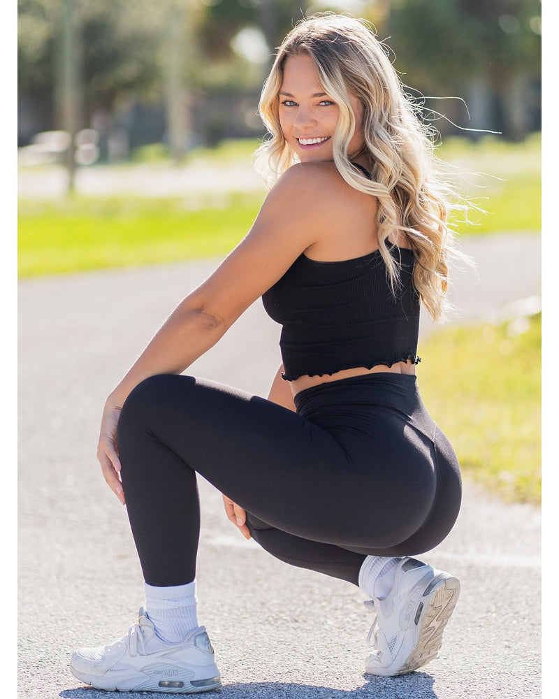 Workout Leggings for Women with Hidden Scrunch