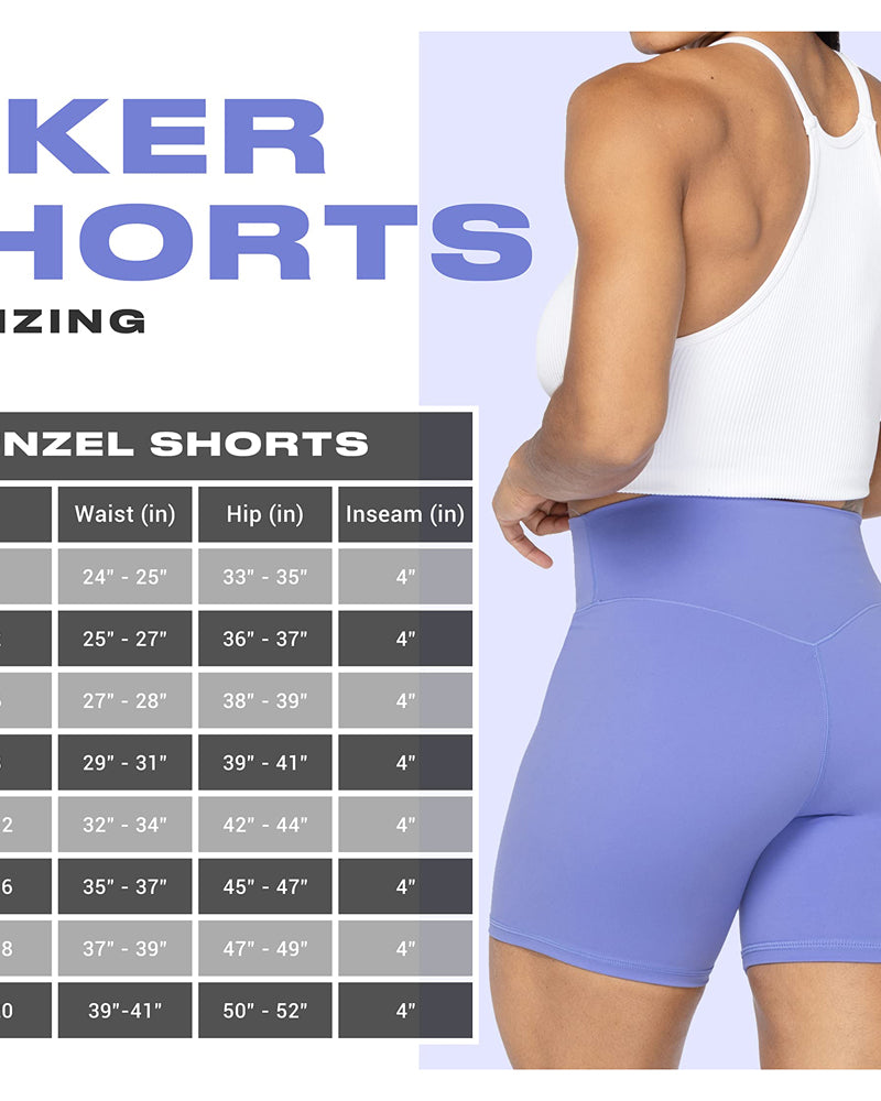 4” Crossover Biker Shorts for Women – Sunzel