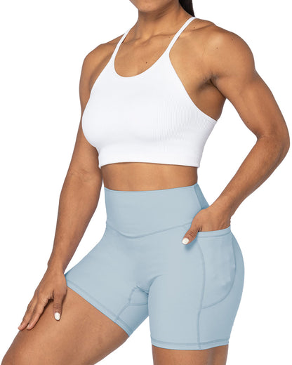 5" Biker Shorts for Women with Pockets