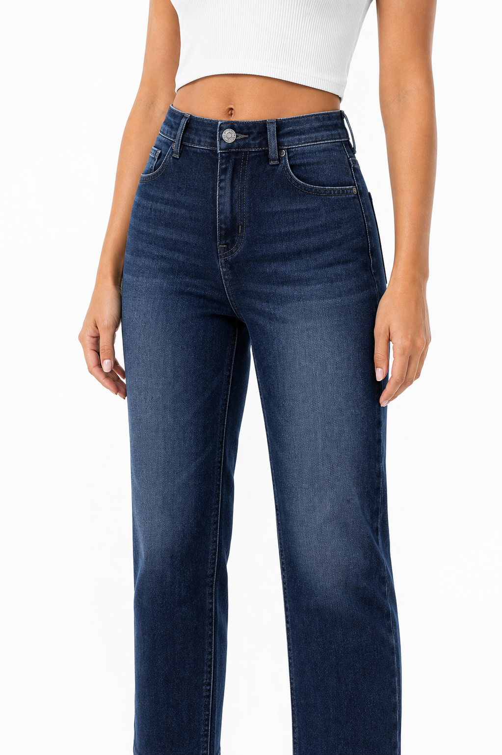 Sunzel Womens Relaxed Wide Leg Jeans High Waisted Denim Pants Pocket Smoothing Loose Vintage Casual Long Jeans