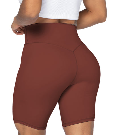 8" High Waist Biker Shorts for Women