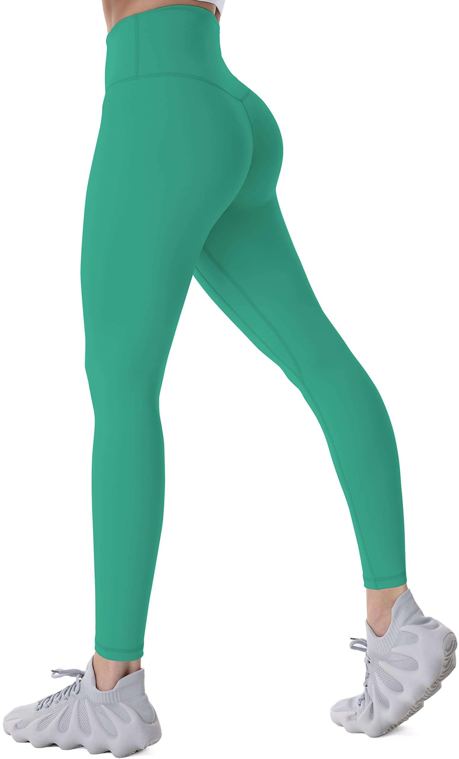  Workout Leggings For Women, Squat Proof High Waisted Yoga  Pants 4 Way Stretch, Buttery Soft 28 Inseam Golf Green Medium
