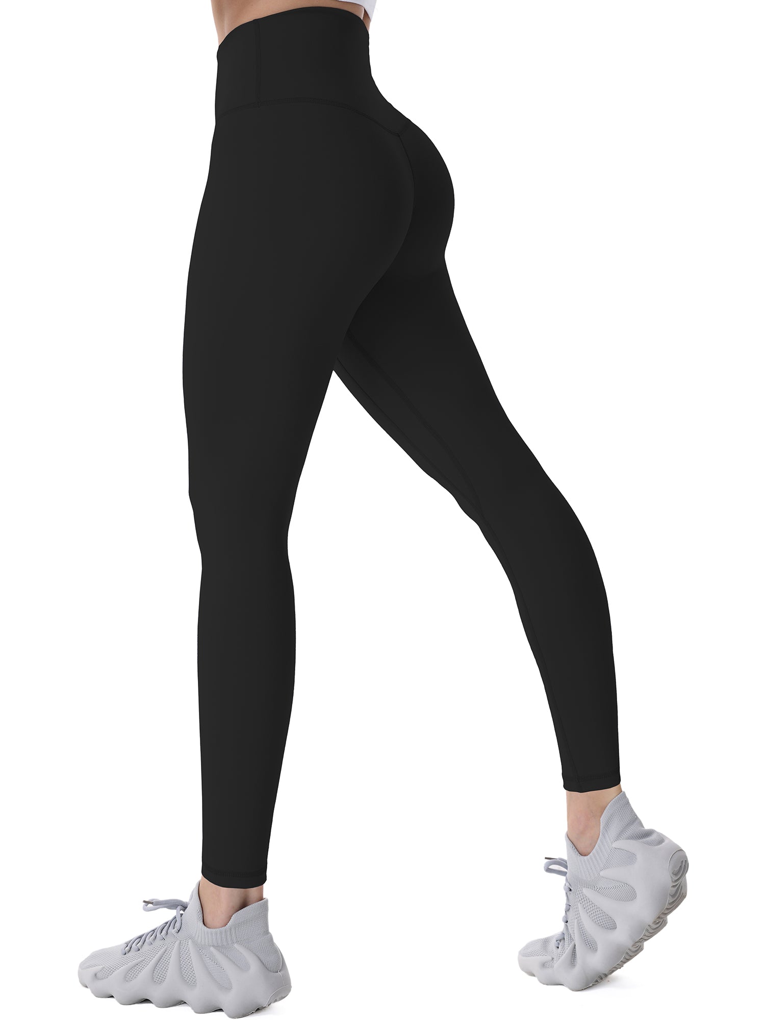 Buy ShallWe Women's High Waist Yoga Pants Cropped Leggings Tummy Control  Fitness Gym Side Pockets High Elasticity Yellow Online at  desertcartSeychelles