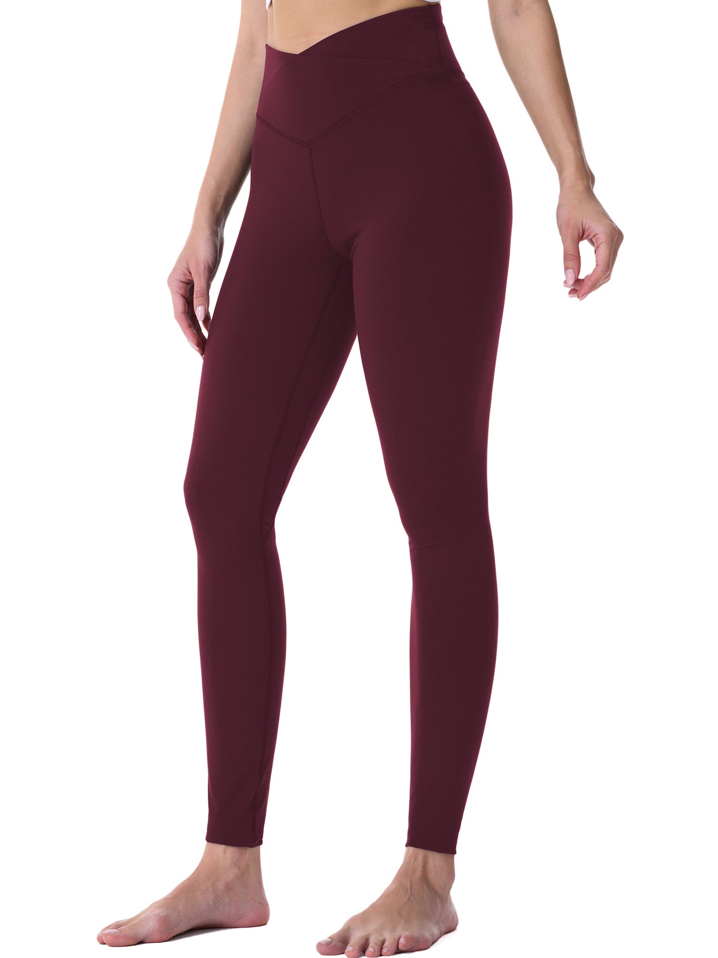 28" Workout Leggings - V Cross Waist