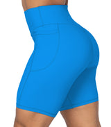 8" Biker Shorts for Women with Pockets