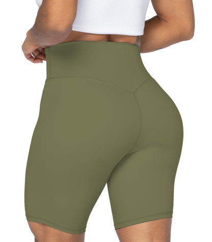 8" High Waist Biker Shorts for Women