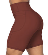 8" Biker Shorts for Women with Pockets