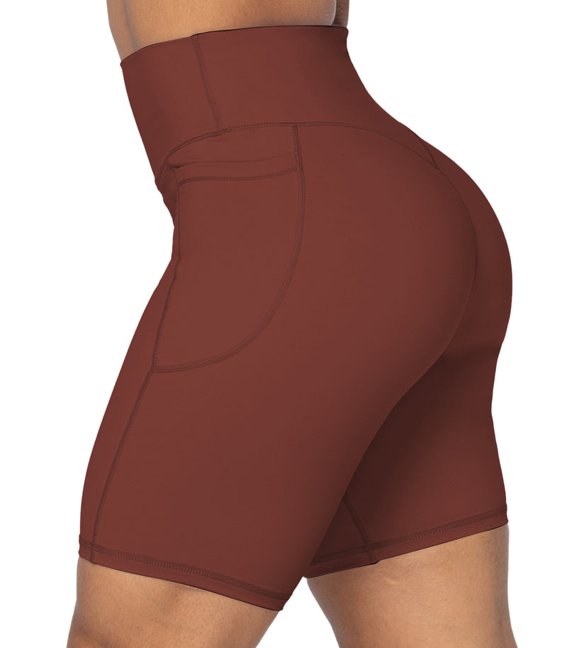 8" Biker Shorts for Women with Pockets