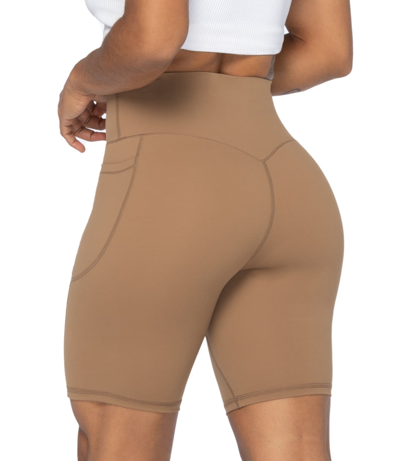 8" Biker Shorts for Women with Pockets