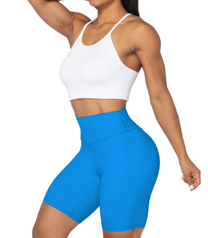 8" High Waist Biker Shorts for Women
