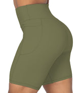 8" Biker Shorts for Women with Pockets
