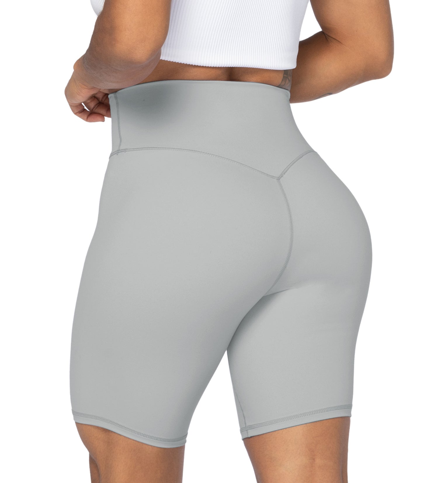 8" High Waist Biker Shorts for Women
