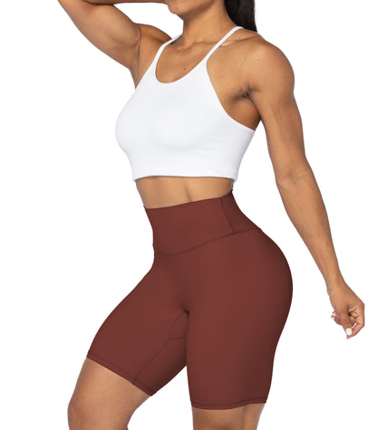 8" High Waist Biker Shorts for Women