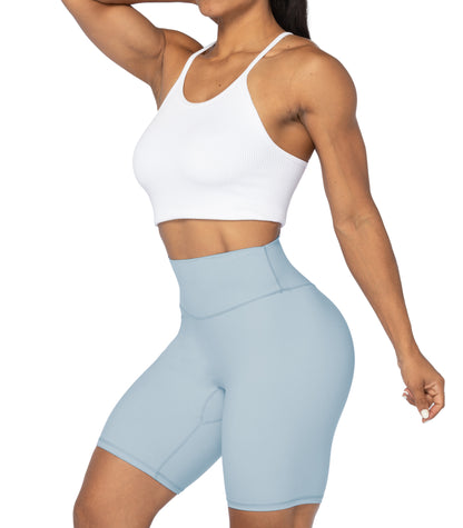 8" High Waist Biker Shorts for Women