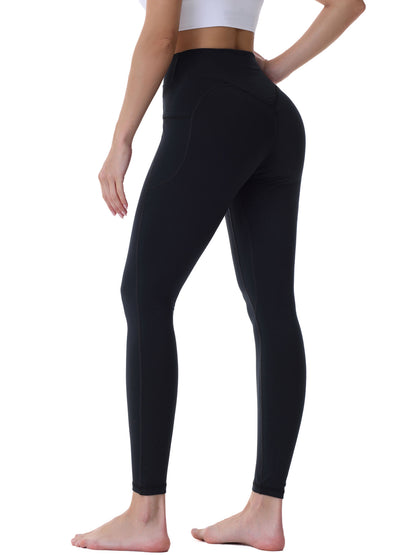 28" Workout Leggings - V Cross Waist with Pockets