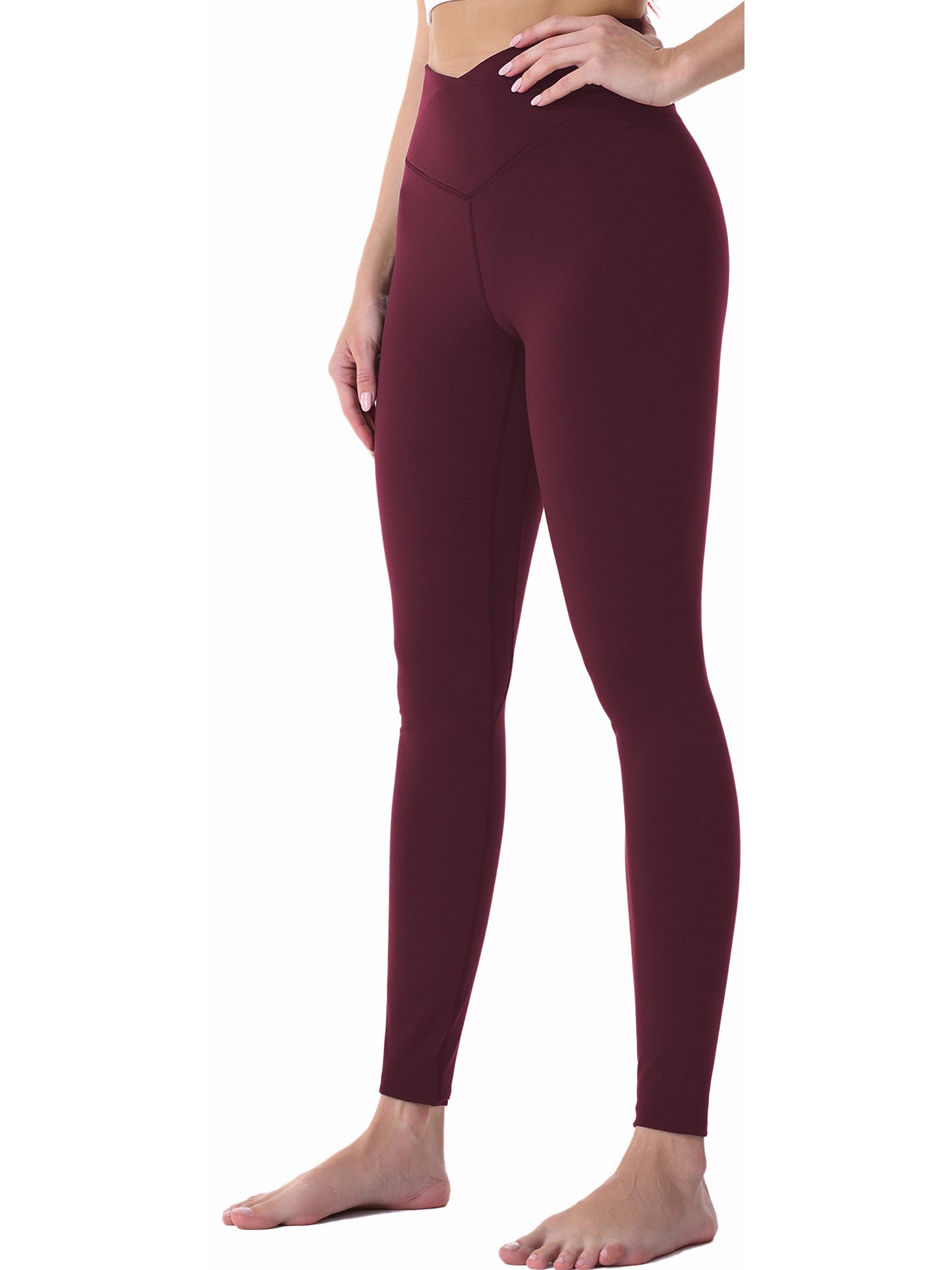 28" Workout Leggings - V Cross Waist