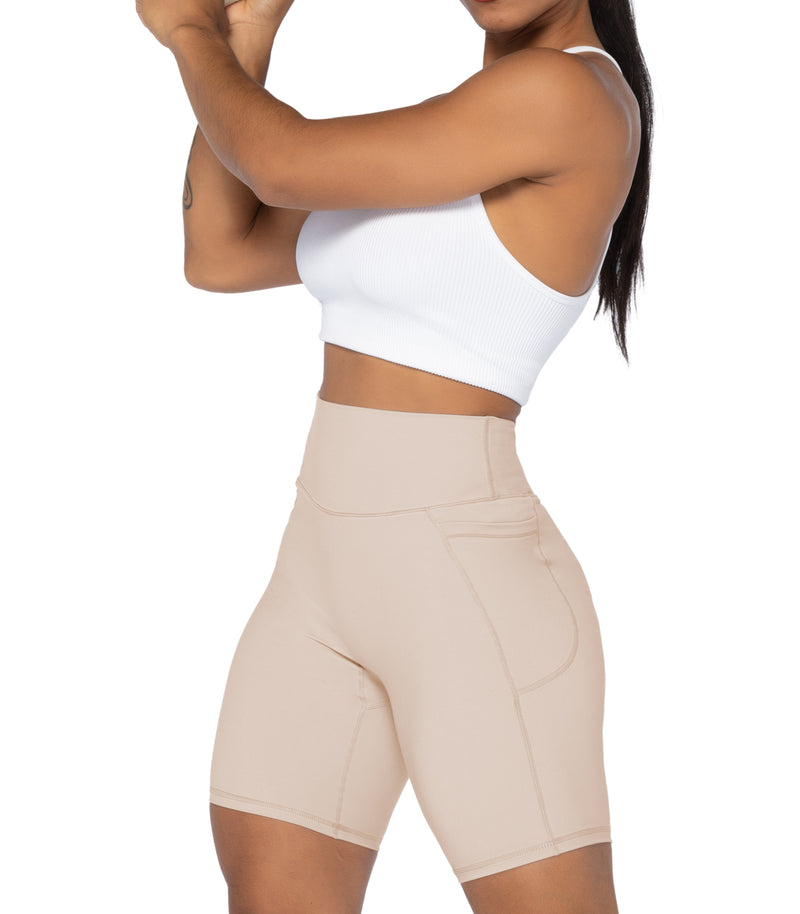 8" Biker Shorts for Women with Pockets