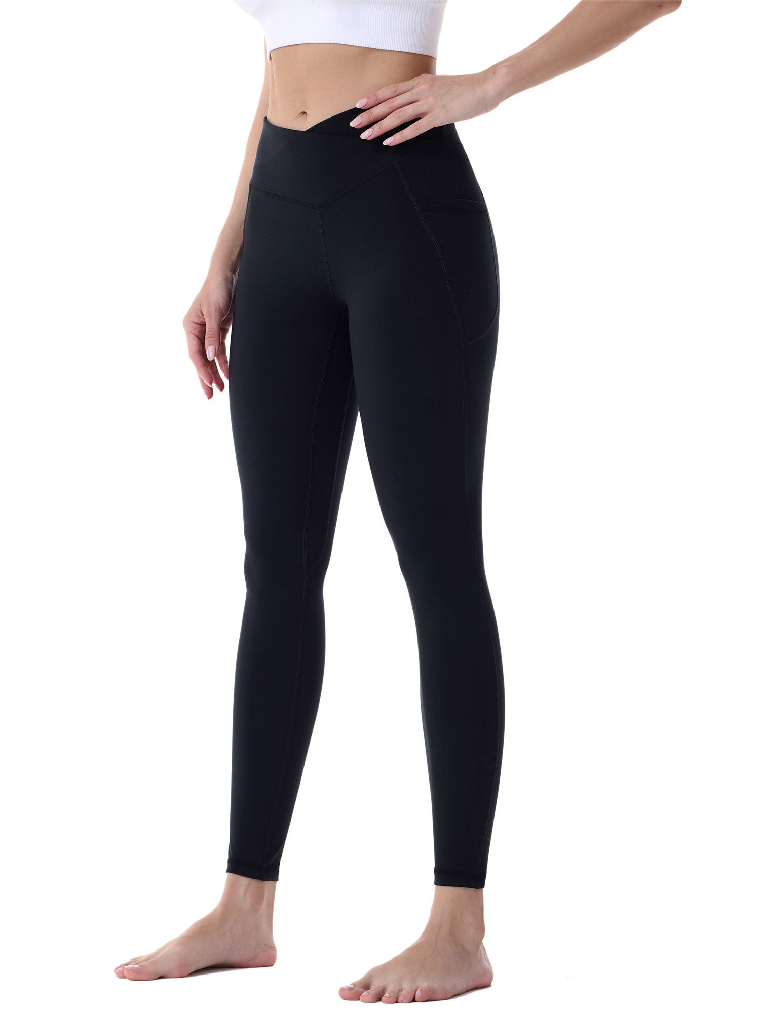  Sunzel Workout Leggings For Women, Squat Proof High Waisted  Yoga Pants 4 Way Stretch, Buttery Soft V Cross Waist