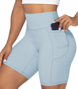 8" Biker Shorts for Women with Pockets