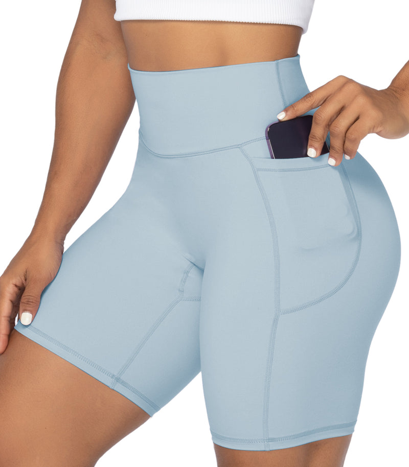 8" Biker Shorts for Women with Pockets