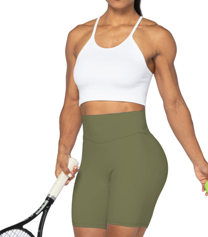 8" High Waist Biker Shorts for Women