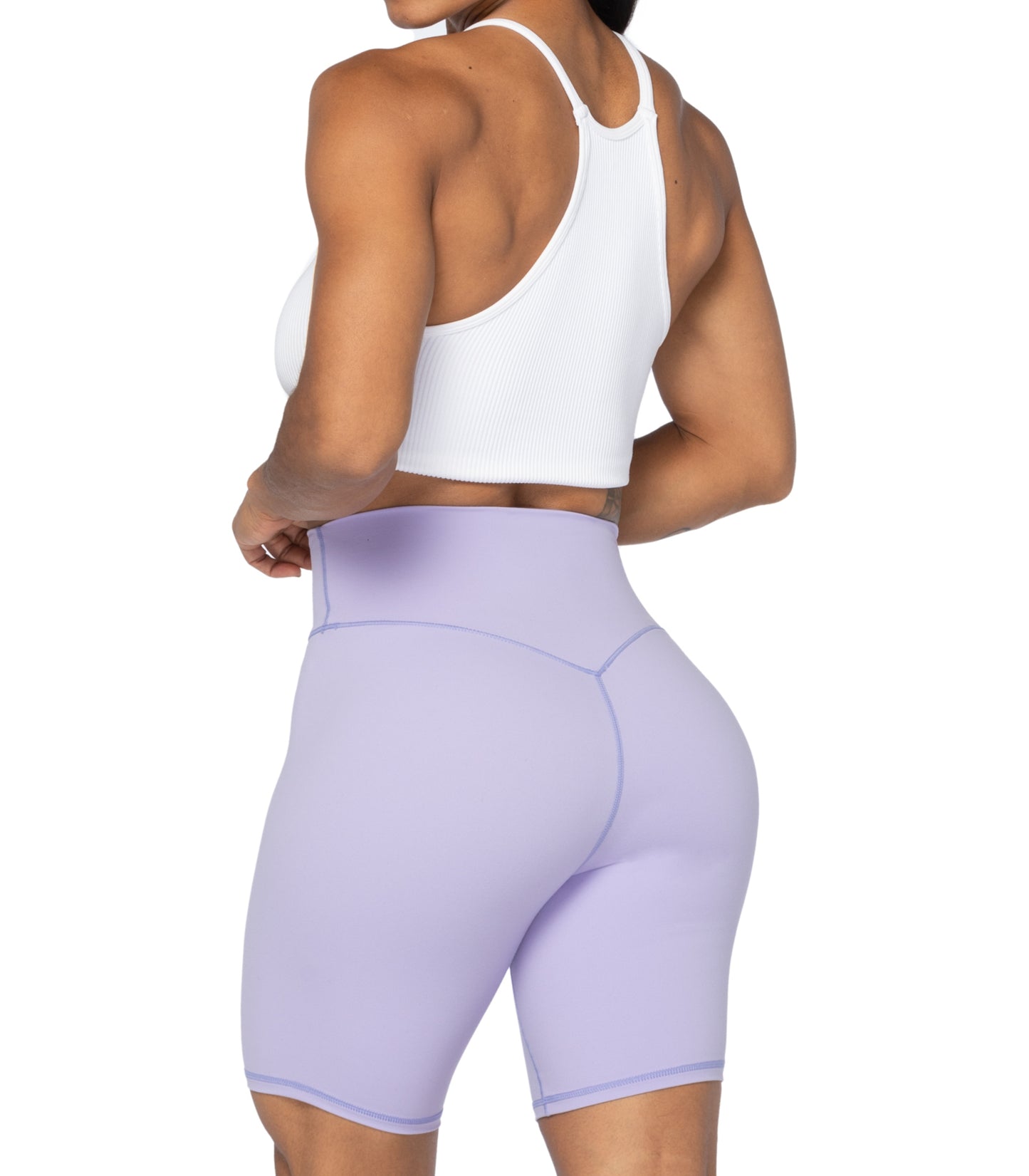 8" High Waist Biker Shorts for Women