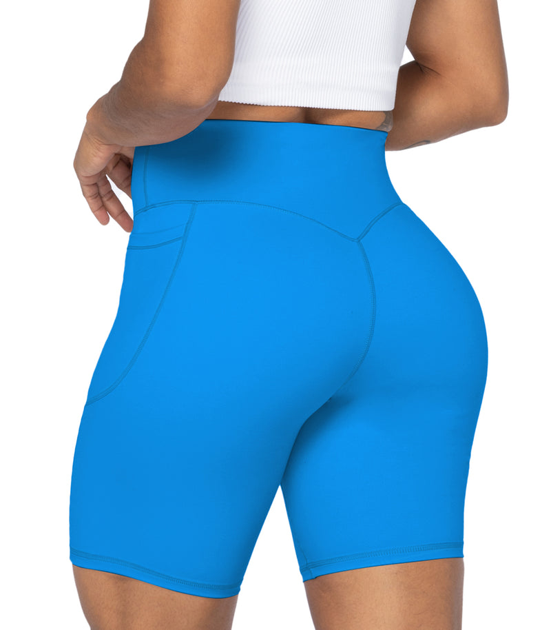 8" Biker Shorts for Women with Pockets