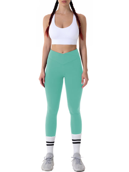 28" Workout Leggings - V Cross Waist