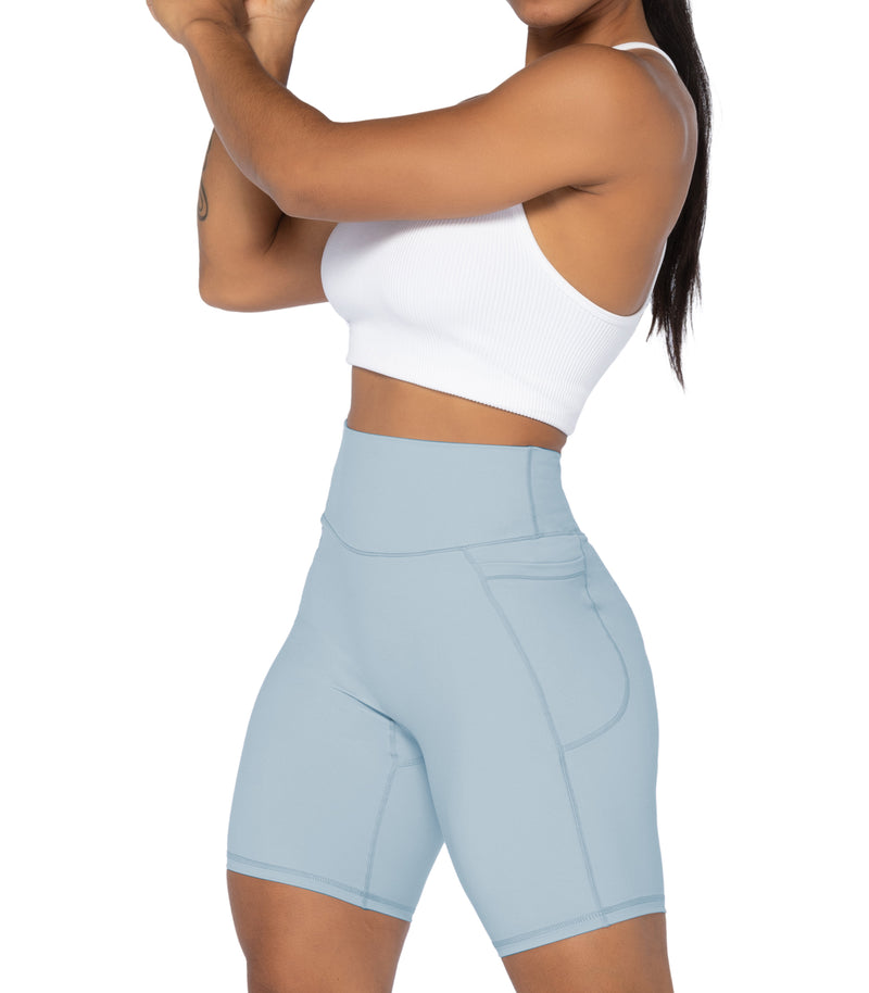 8" Biker Shorts for Women with Pockets