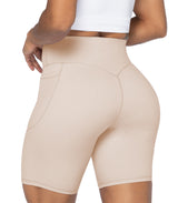 8" Biker Shorts for Women with Pockets