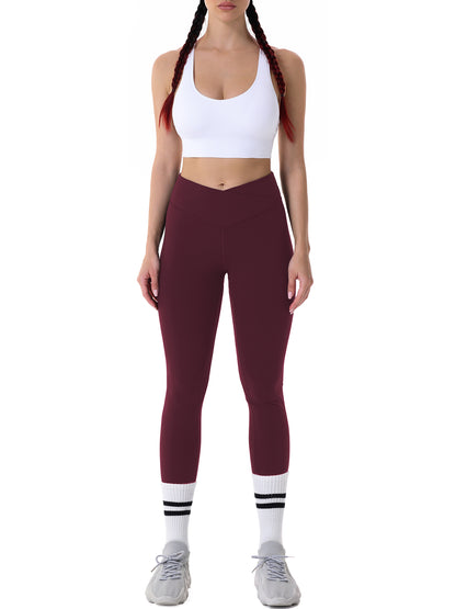 28" Workout Leggings - V Cross Waist