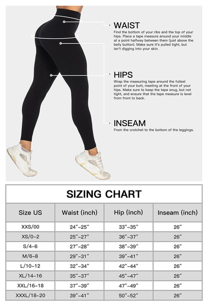 No Front Seam Workout Leggings for Women with Pockets